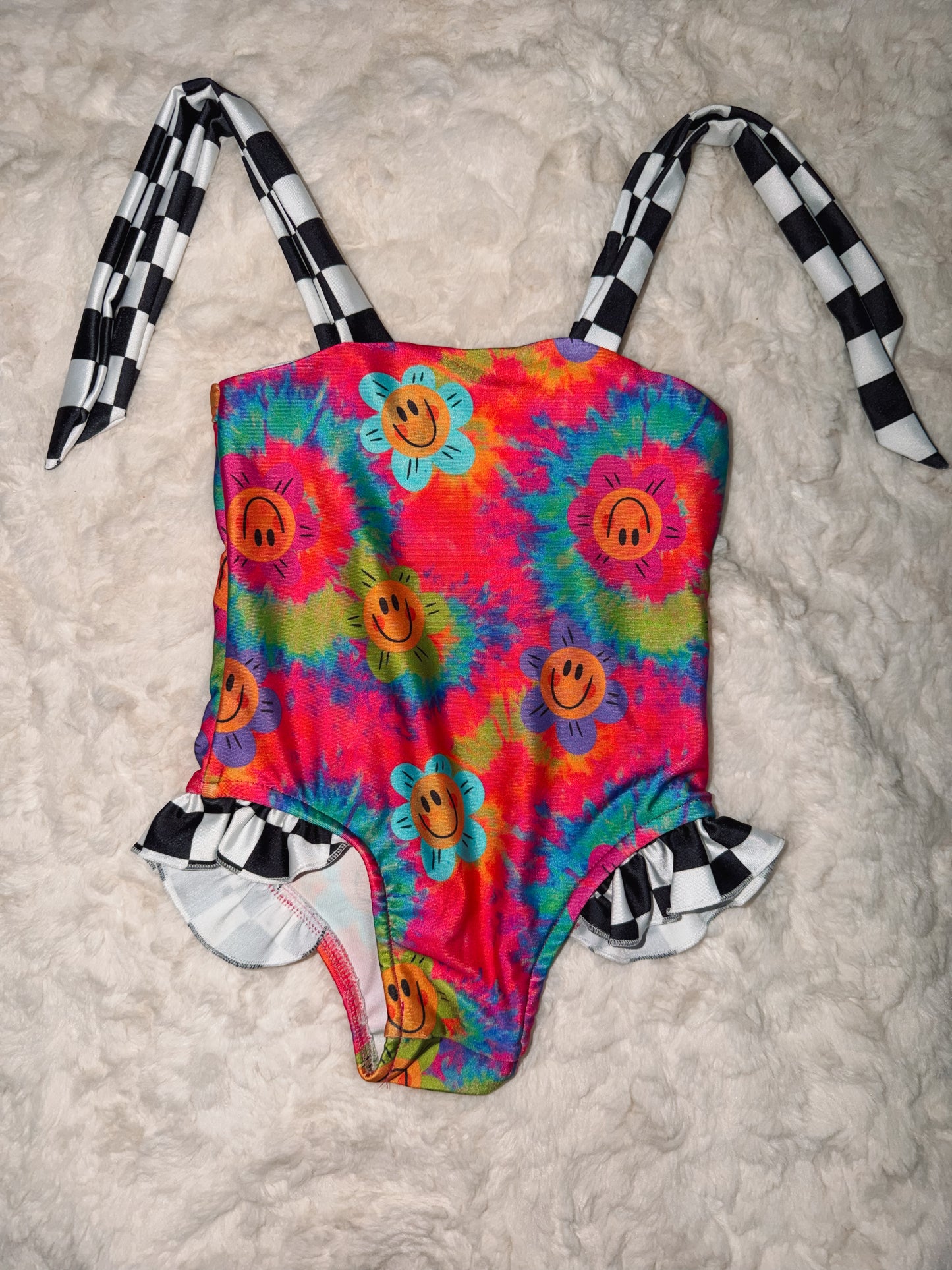 1 piece smiley swim (SIZE UP)