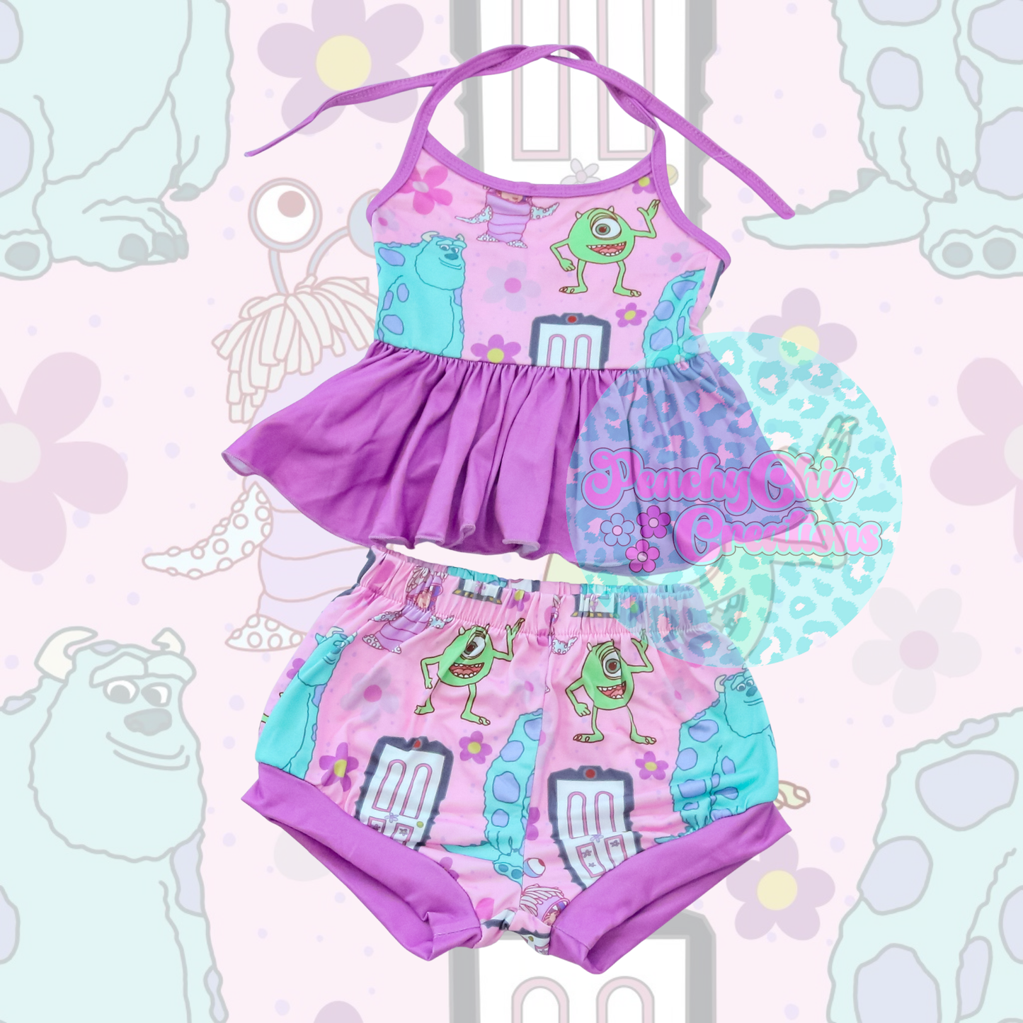 Monsters halter sets