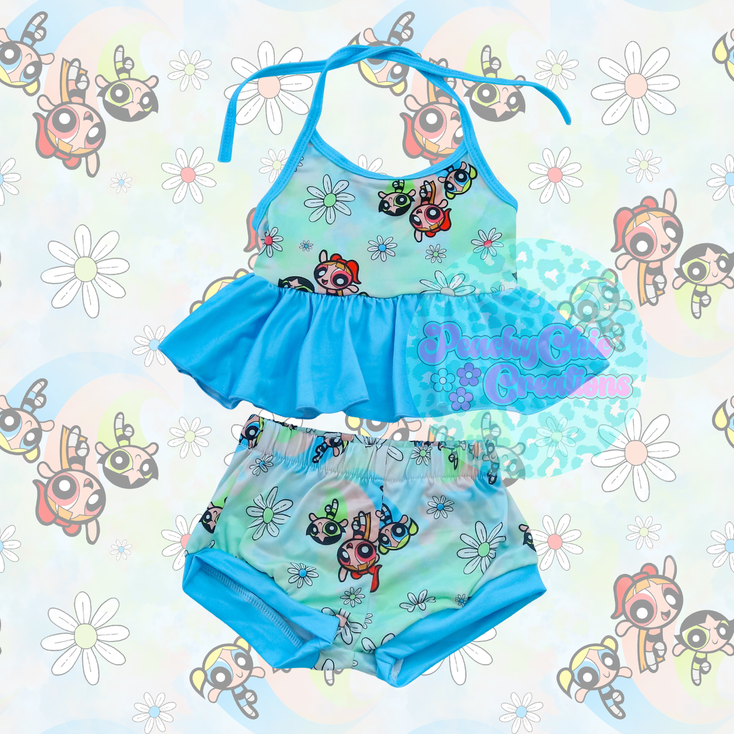 Powerpuff halter sets