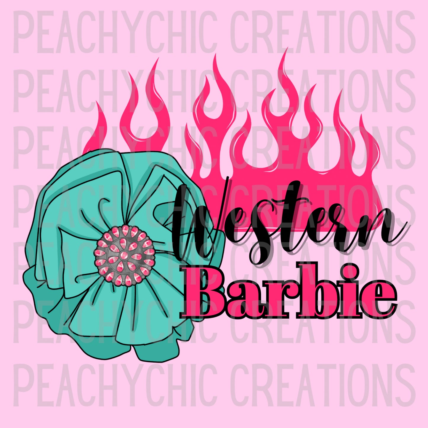 Western Barbie PNG