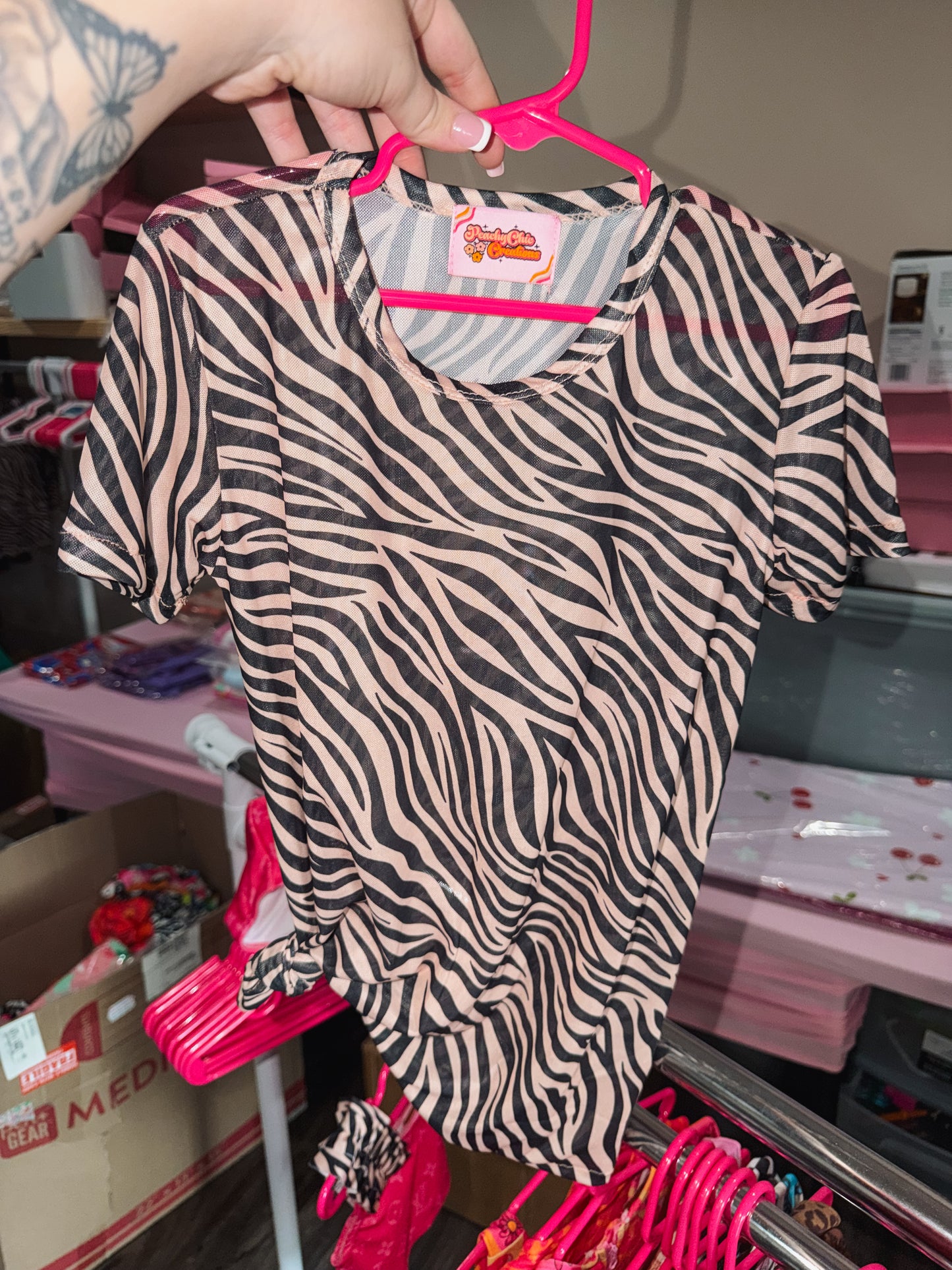 Mesh swim dress cover up