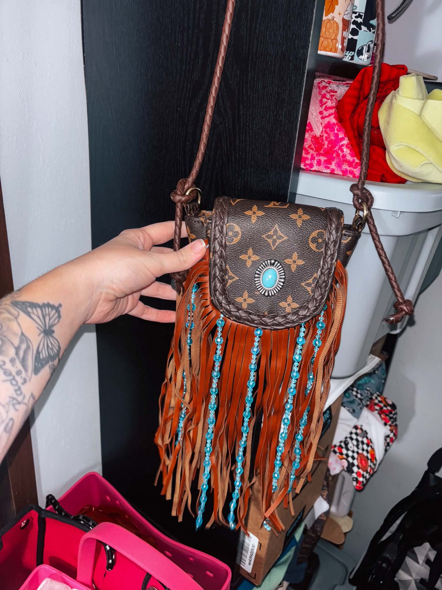 Toddler fringe purse