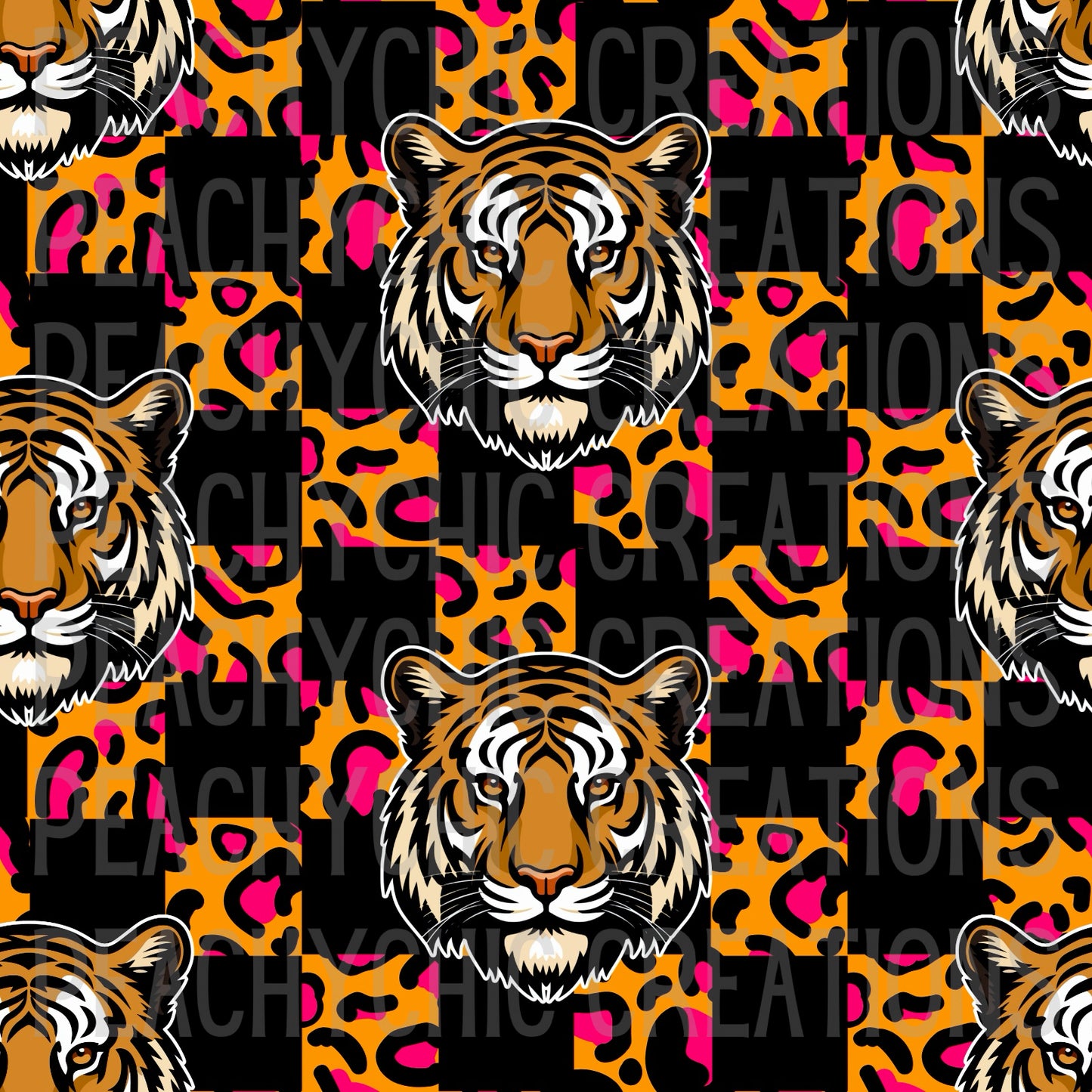 Cheetah tiger seamless