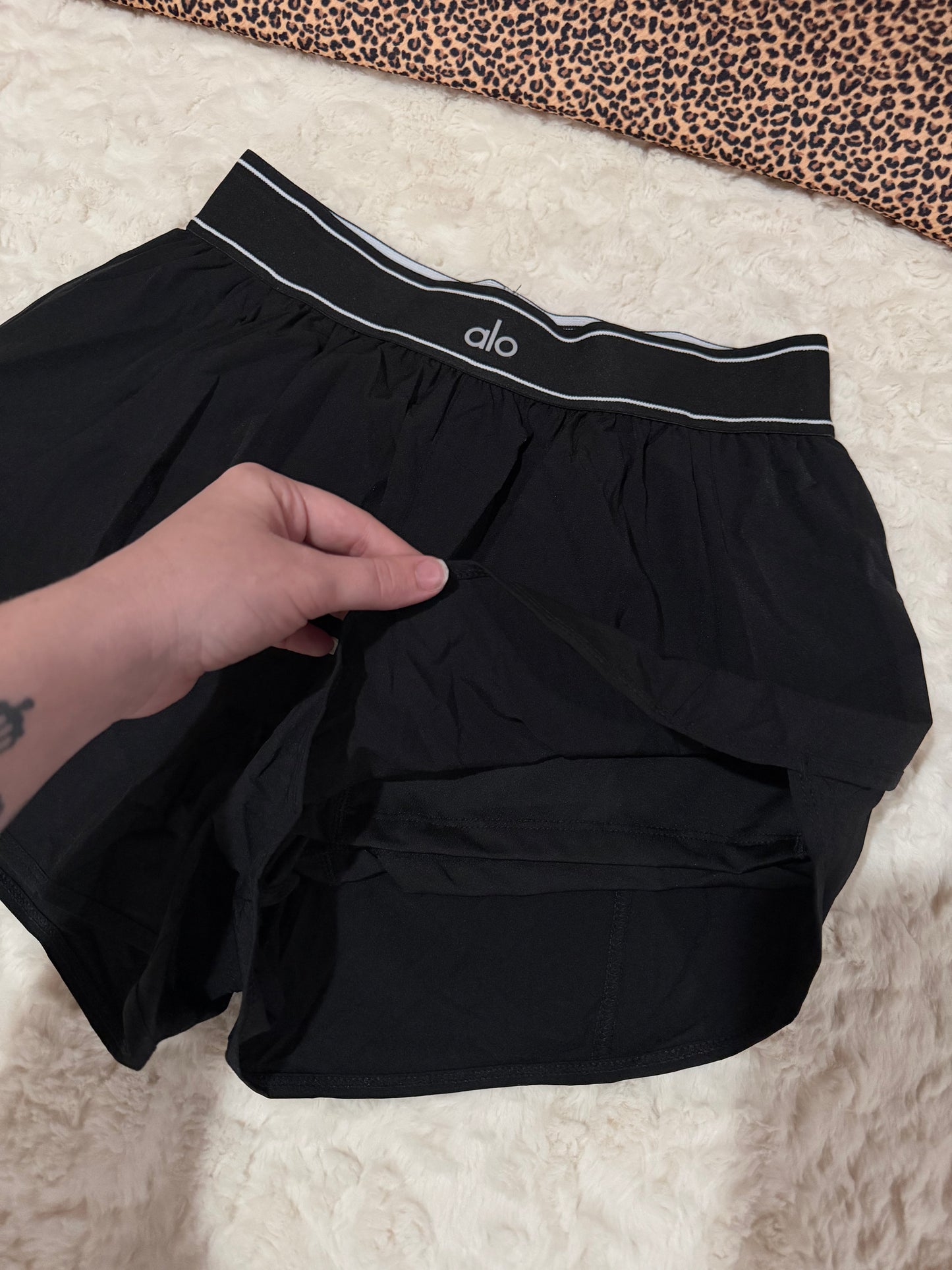 Black ALO shorts