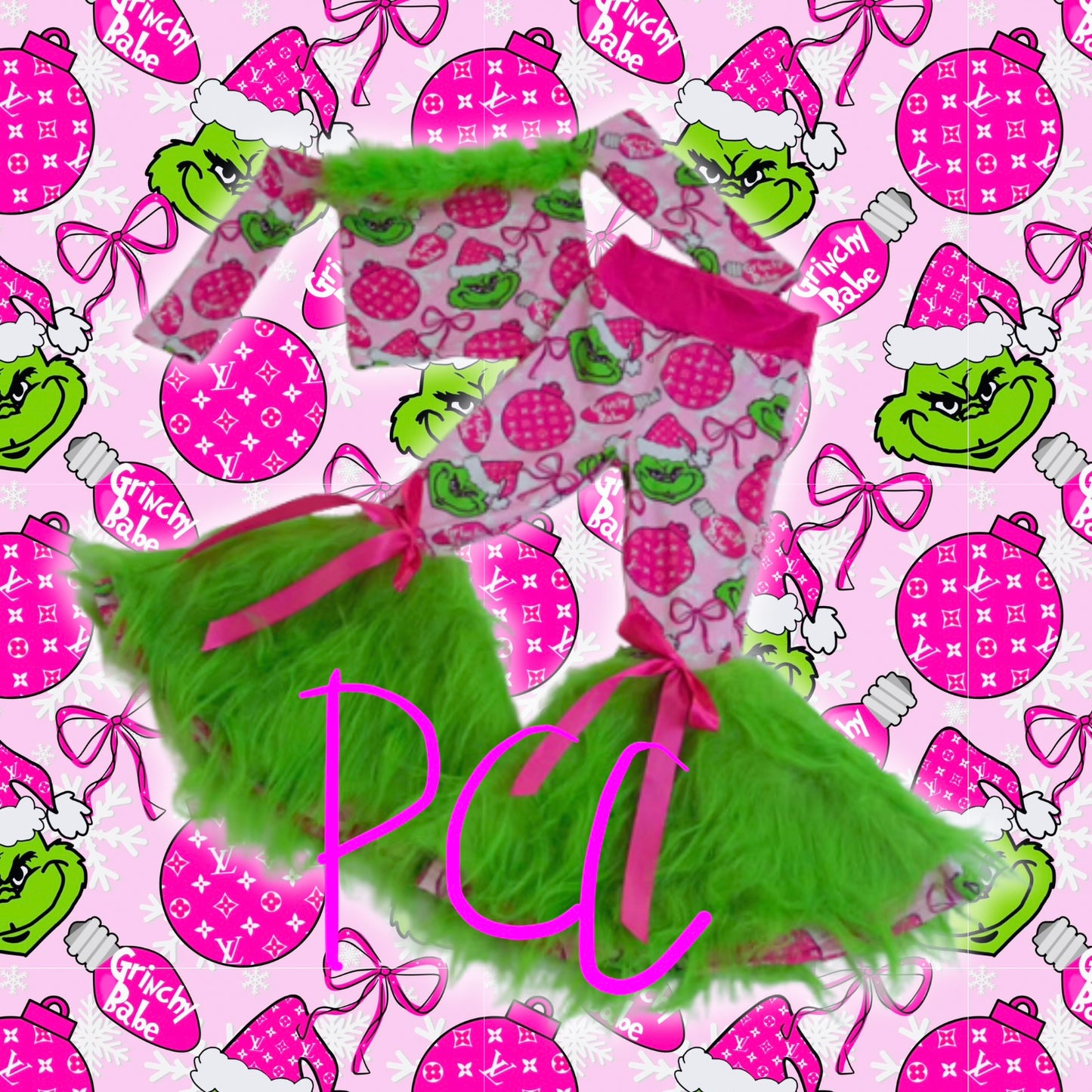 Extra furry green guy set