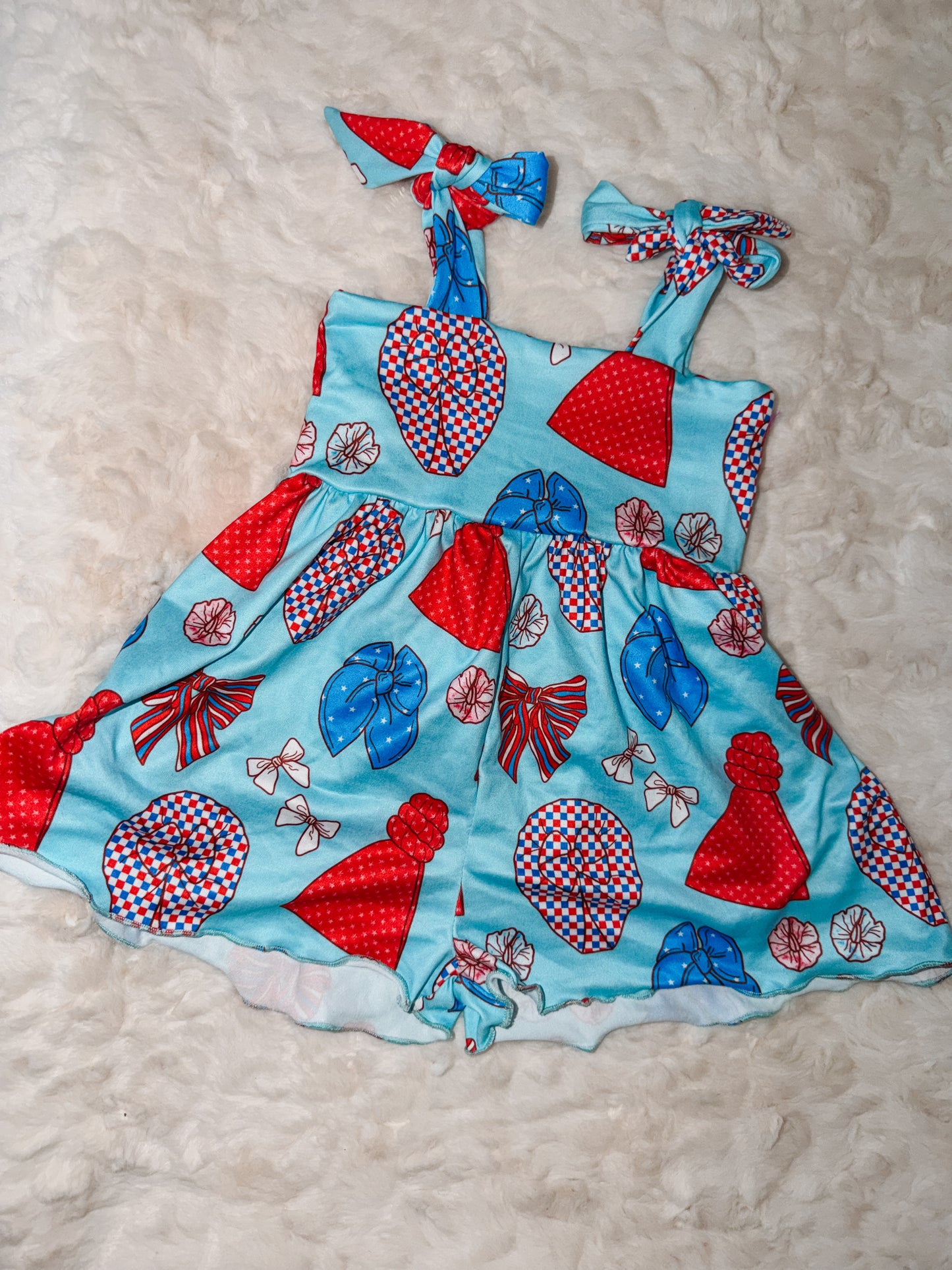 Bows FOJ flora romper