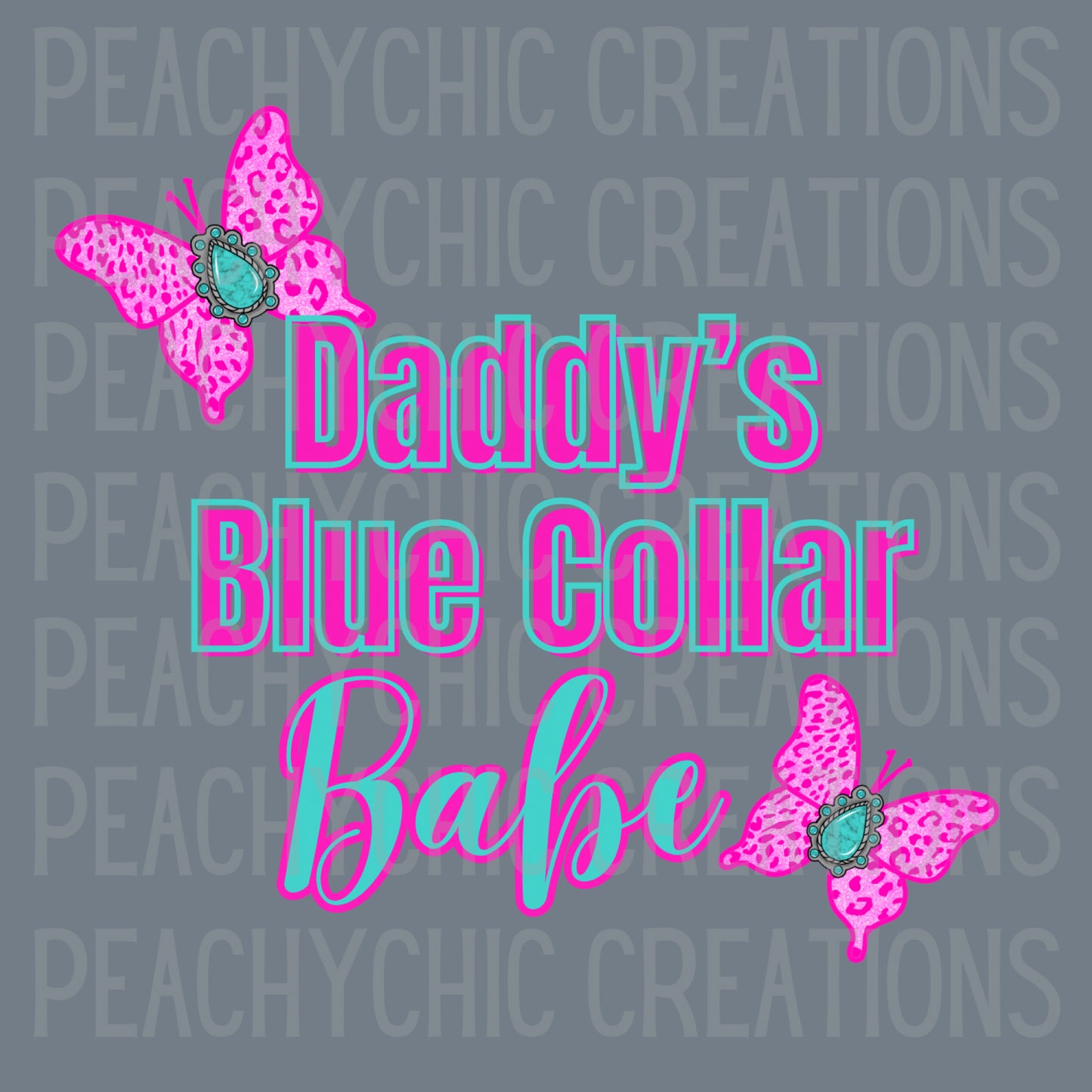 Blue collar babe PNG