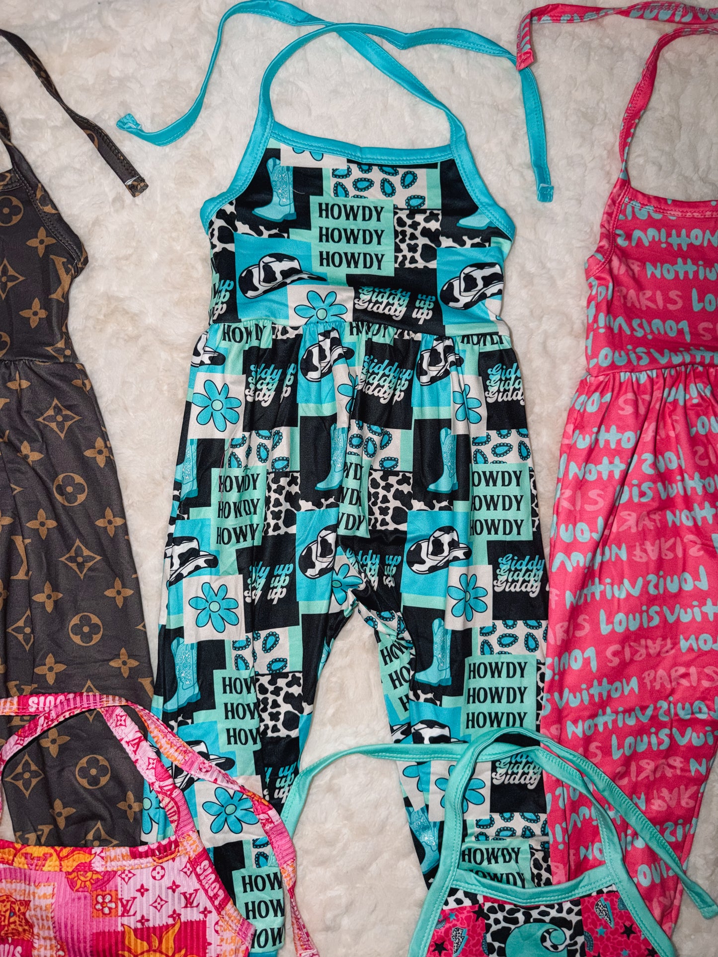 Howdy strappy romper