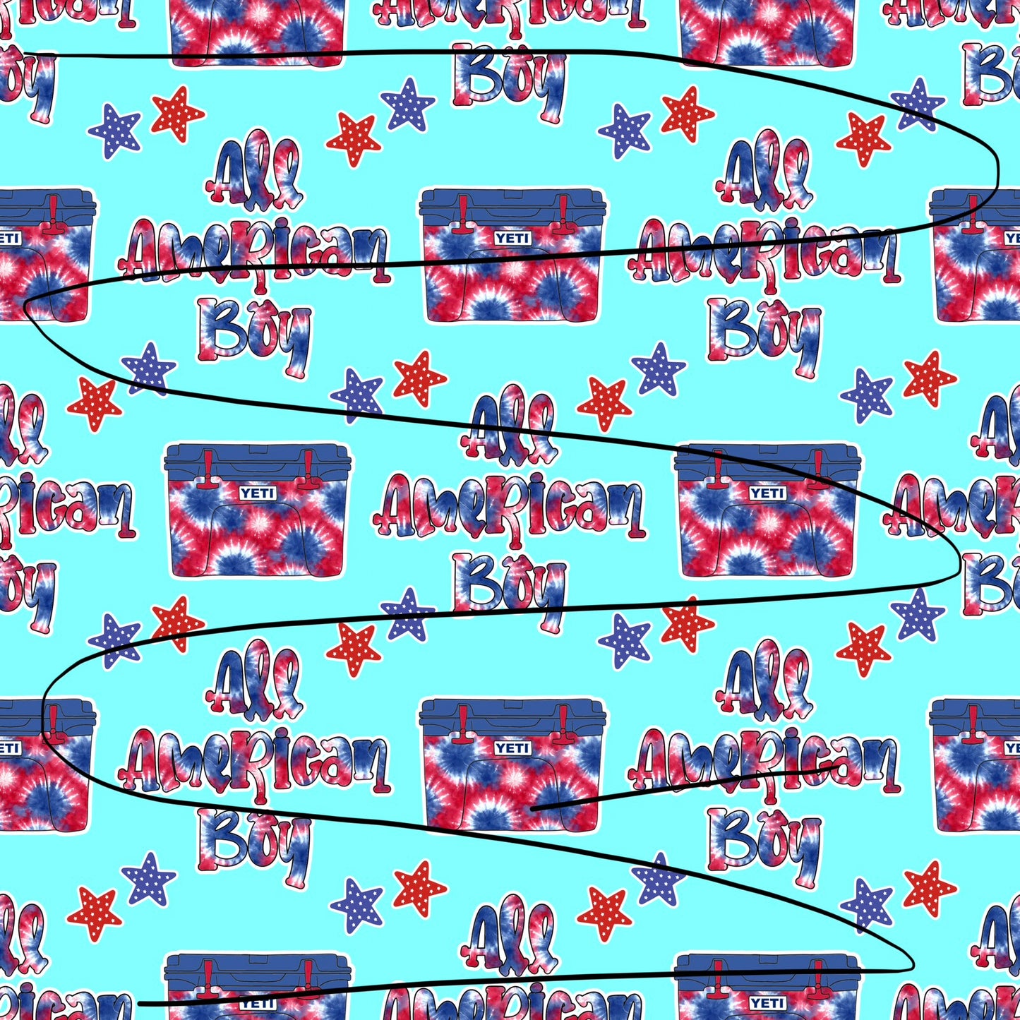 American boy seamless