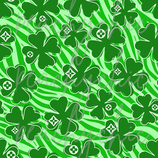 Groovy clovers seamless