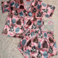 Cow tags silk pjs