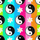 Bright yin yang seamless