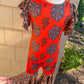 Cheetah western bell romper