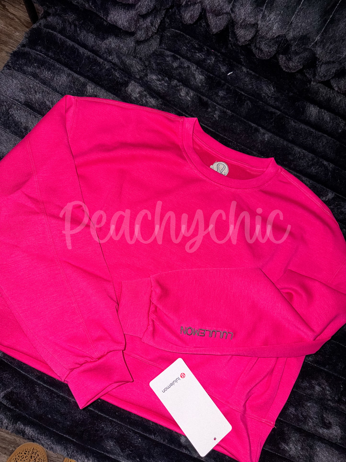 Pink lulu pullover