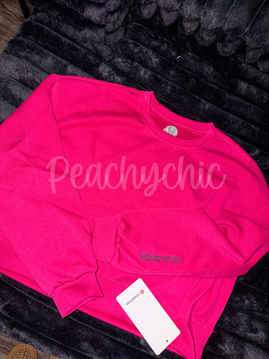 Pink lulu pullover