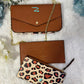 Brown cheetah crossbody