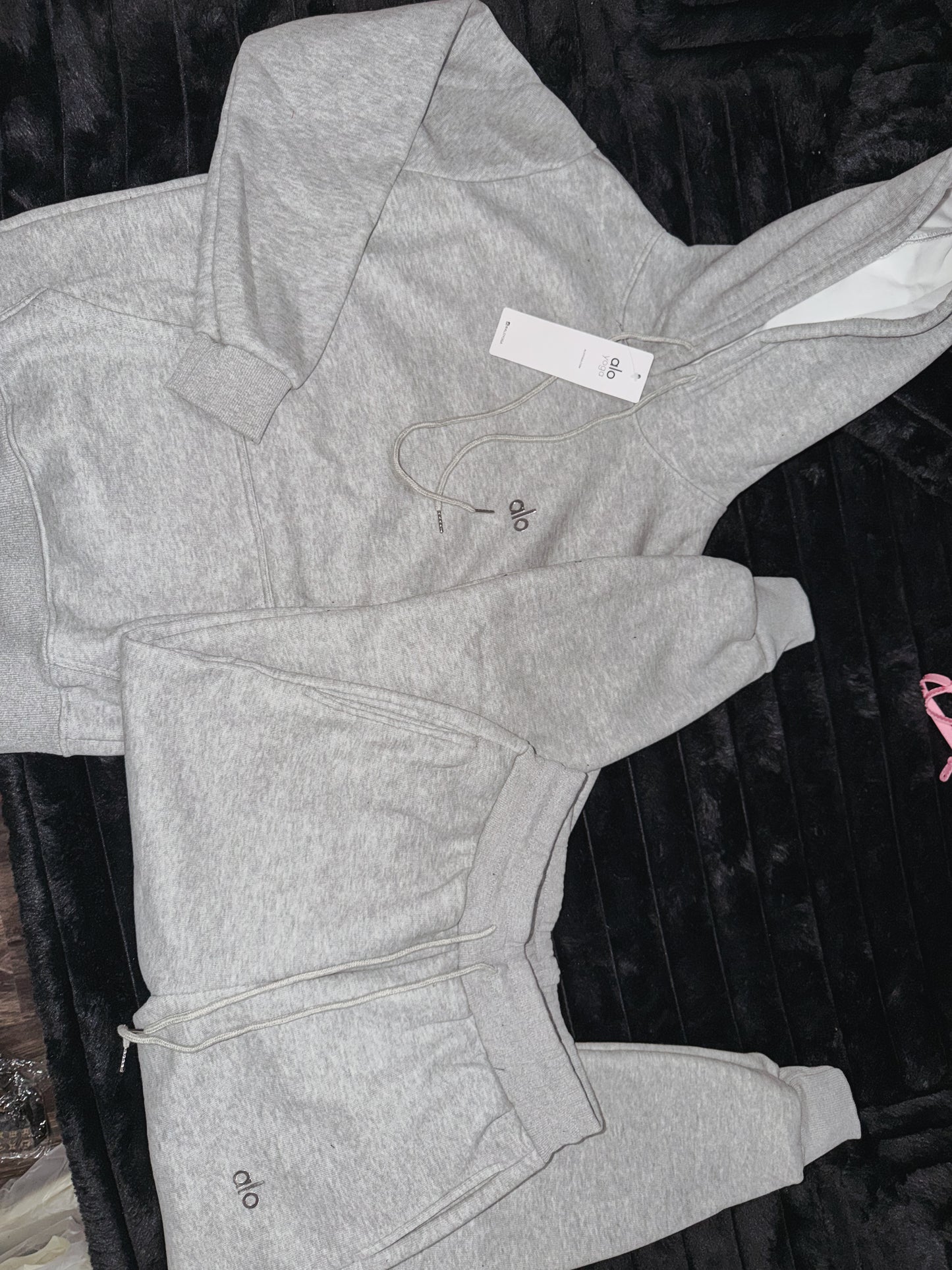 Gray hoodie set