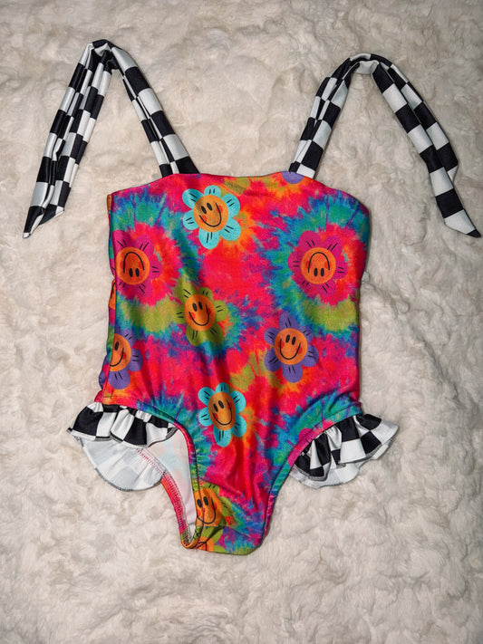 1 piece smiley swim (SIZE UP)