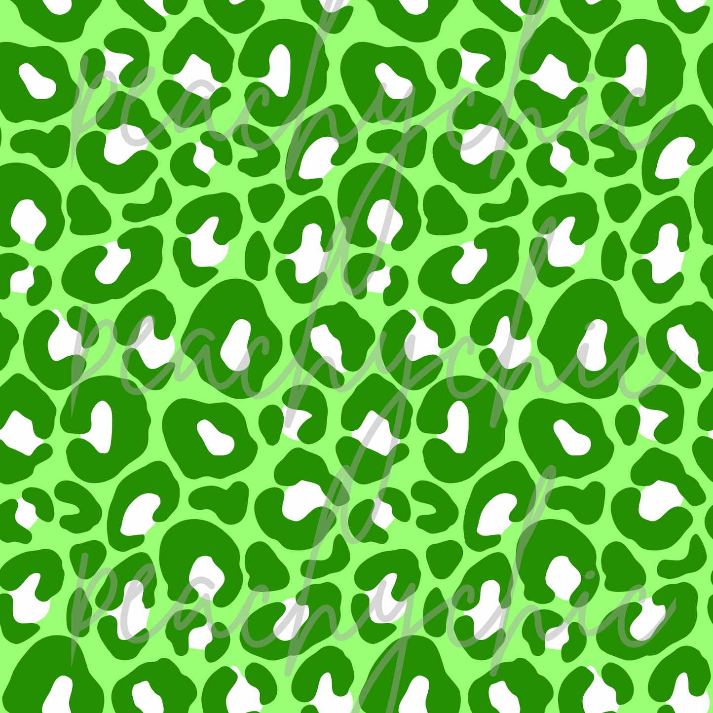 Green cheetah seamless