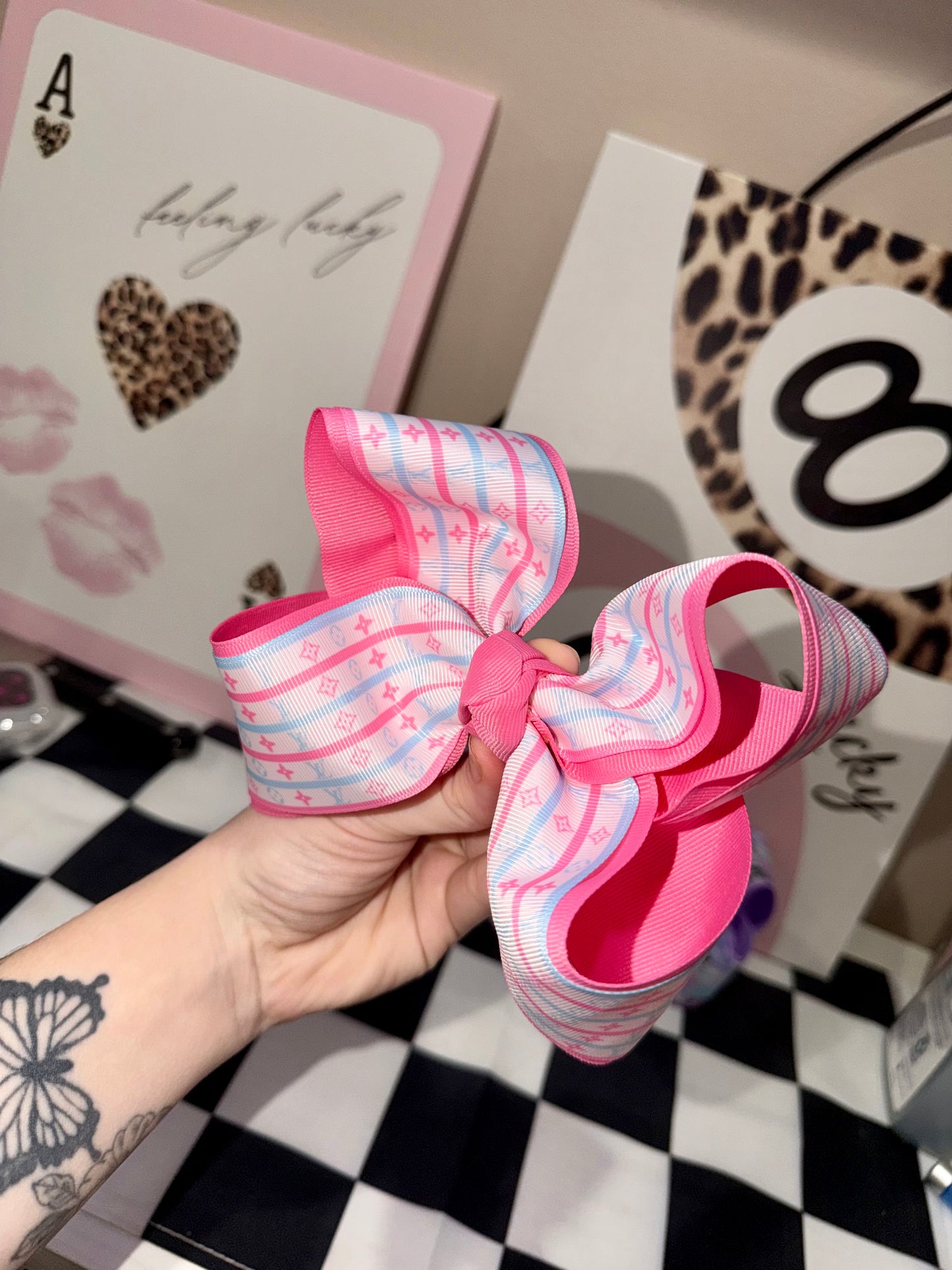 Boujee stripe bows
