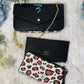 Black cheetah crossbody