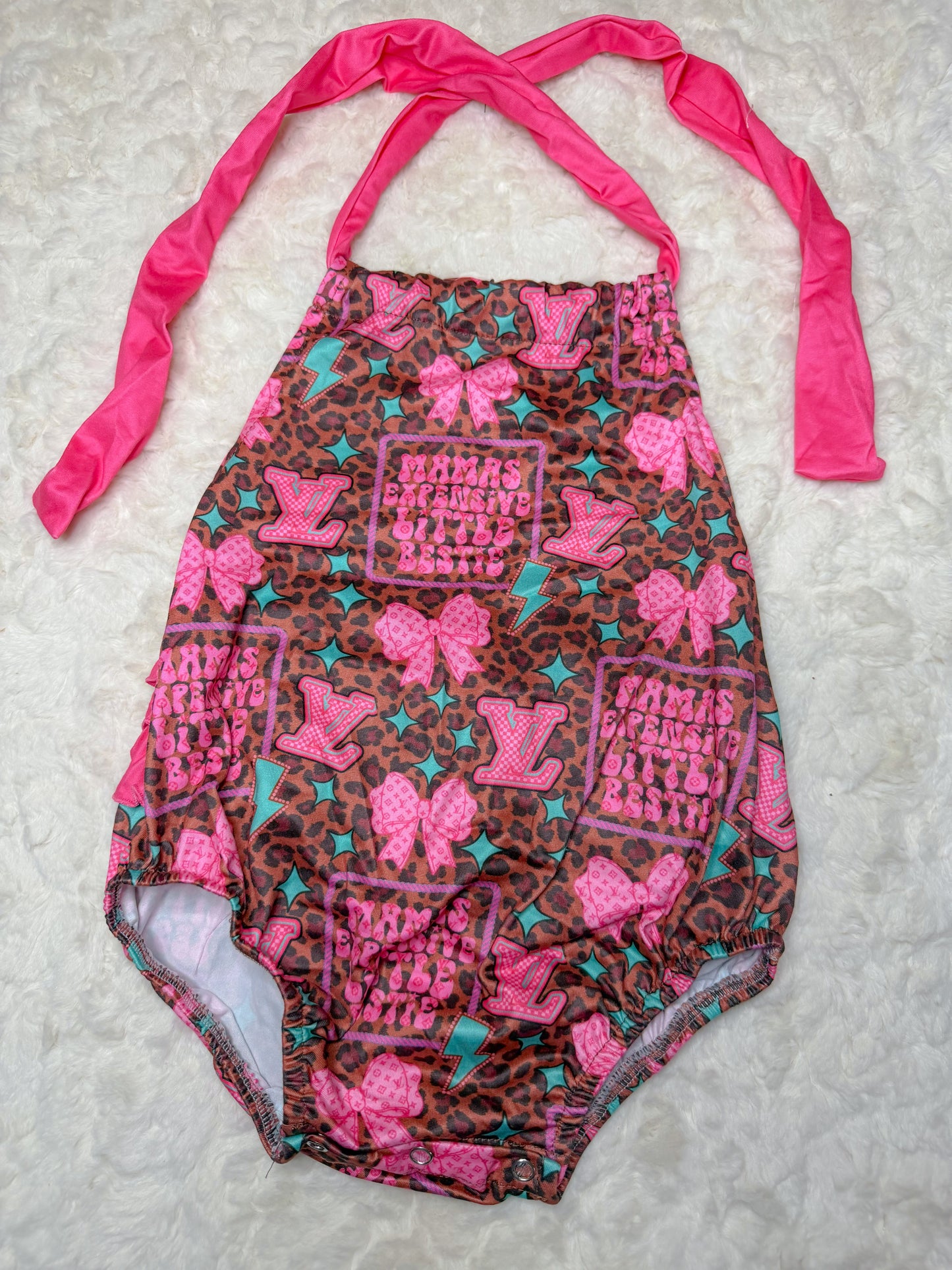 Mamas bestie ruffle butt romper