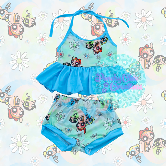 Powerpuff halter sets