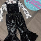 Gf mesh top/ bell romper