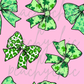 Baby pink st patty bows seamless