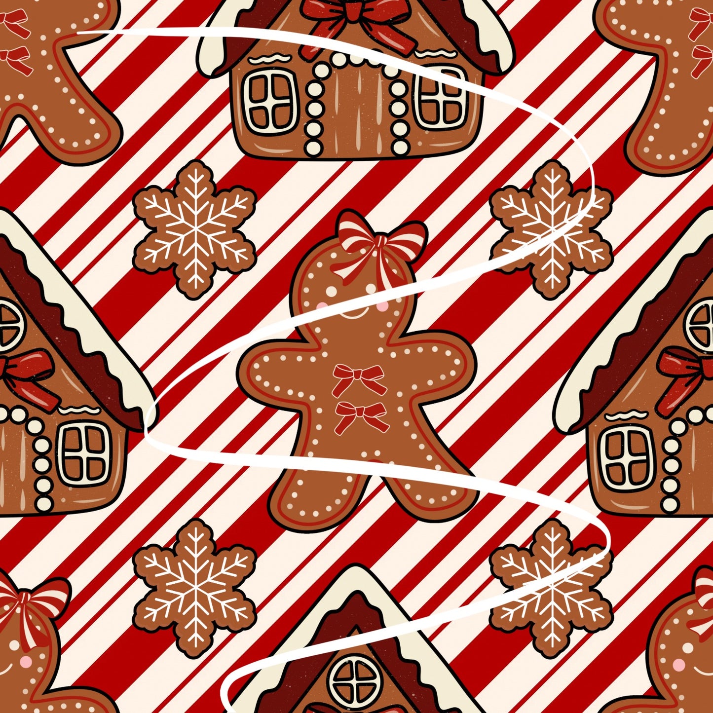 Gingerbread cutie seamless file