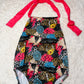 Western ruffle butt romper