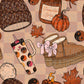 Fall girl seamless