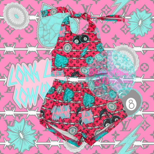 Cowgirls halter set
