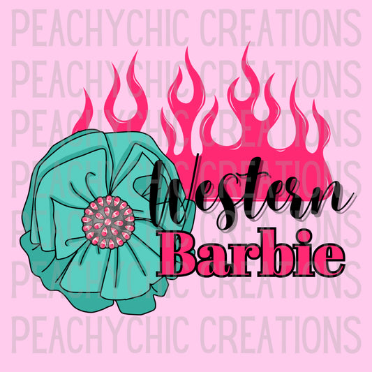 Western Barbie PNG