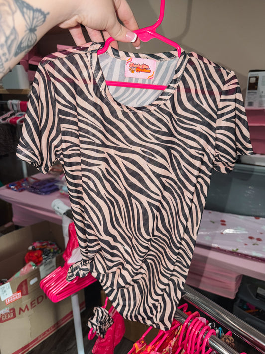 Mesh swim dress cover up
