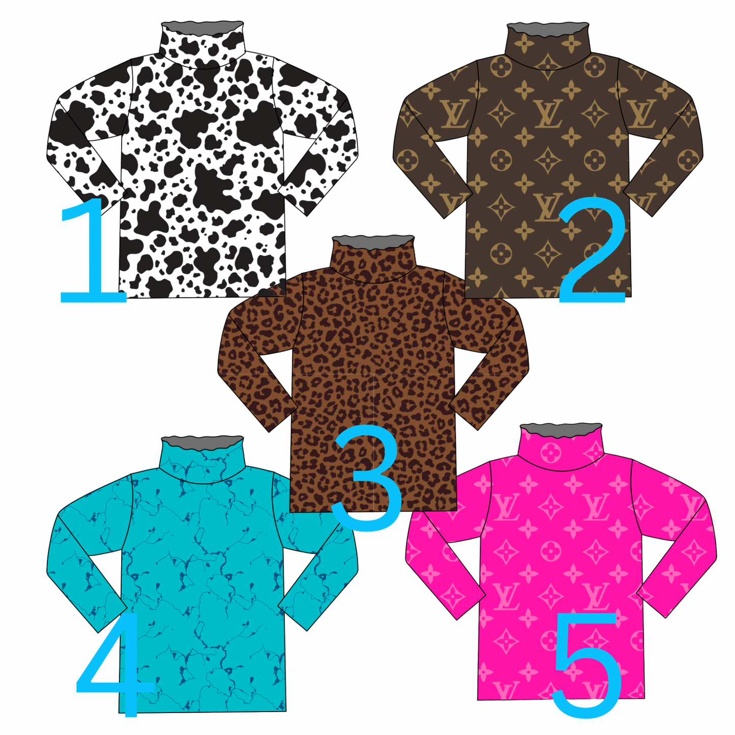 Mesh layering tops LEAVE SIZE & PATTERN # IN NOTES AT CHECKOUT NO CODES