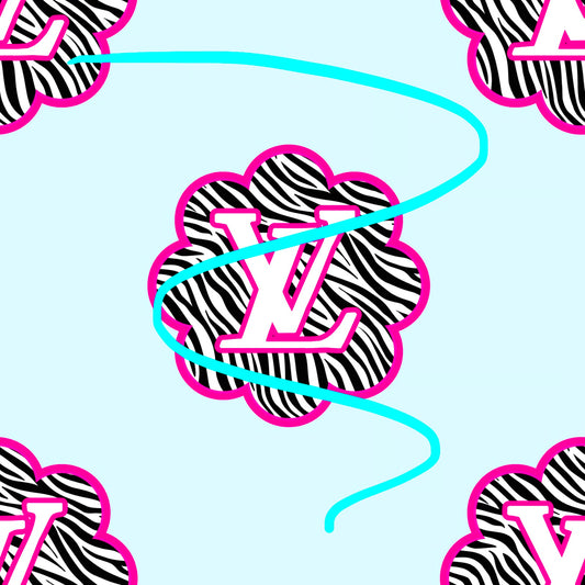 Zebra flowers seamless