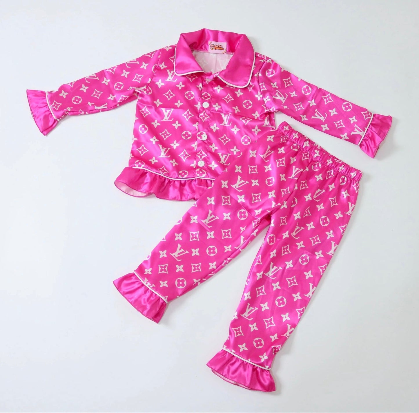 Long sleeve silk pjs