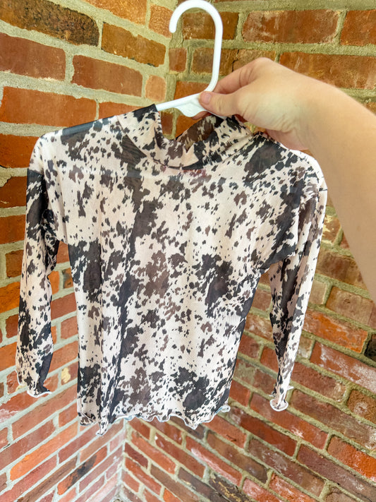 Cowhide mesh tops