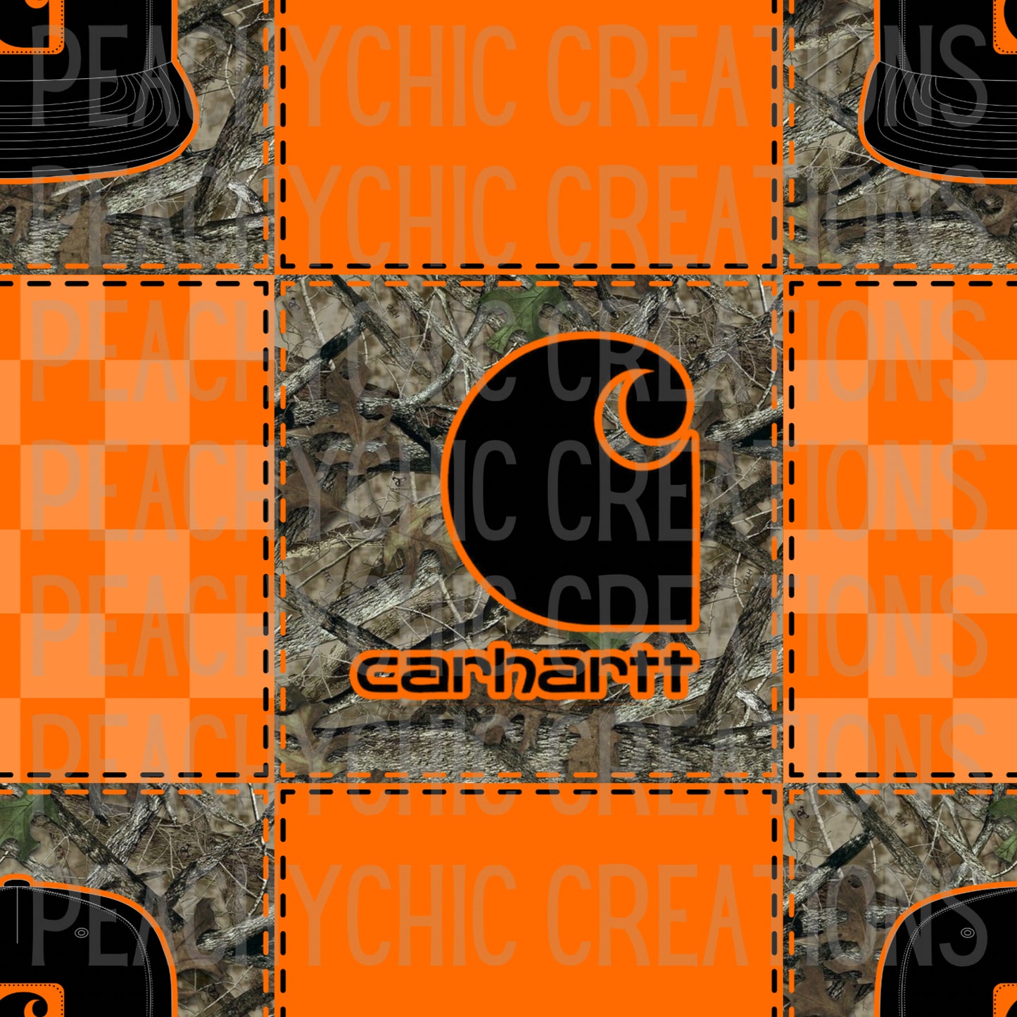 Camo boy patchwork seamless