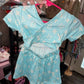 Blue boujee crossback romper