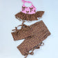 Coquette Halter/ bow pants set