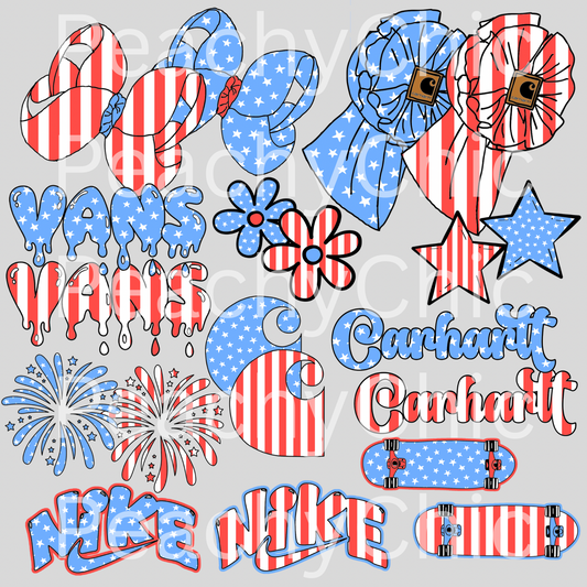 Flag clipart bundle