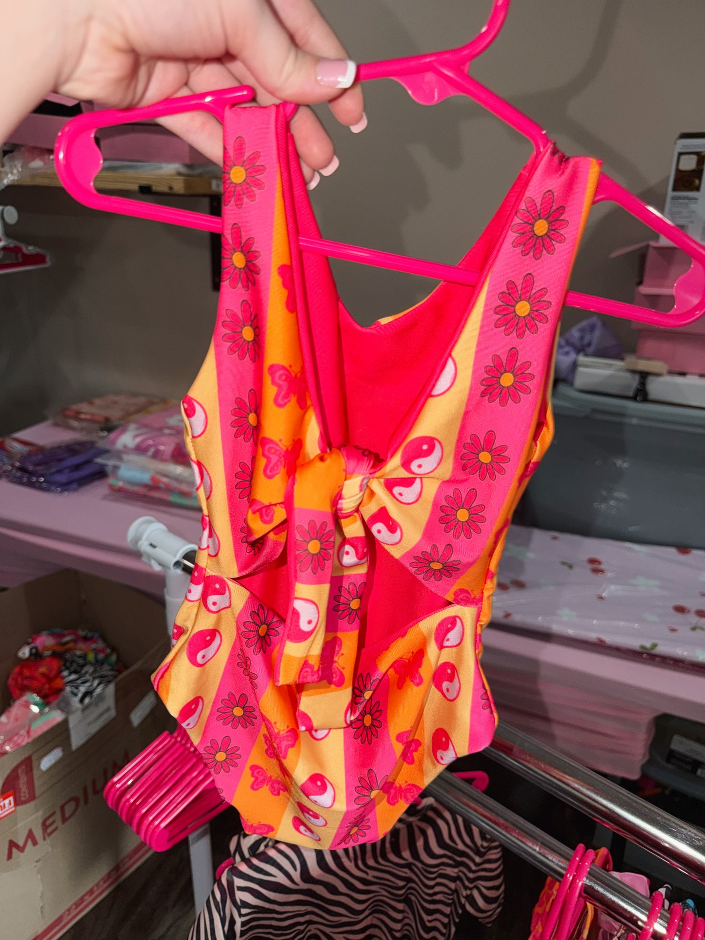 1 piece neon swim (SIZE UP)