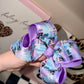 Purple CH clip bow