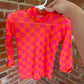 Checkered mesh tops