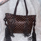 Large fringe tote