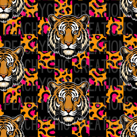 Cheetah tiger seamless