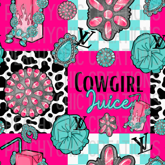 Boujee cowgirl juice seamless
