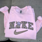 Pink cow sweatshirt